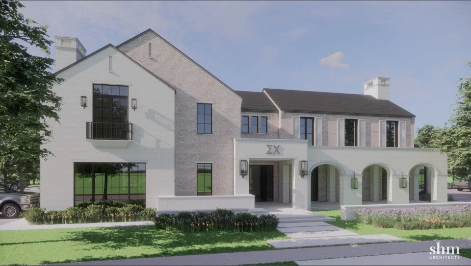 Side view rendering of the new house